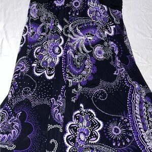 Speechless Black and Purple Asymmetrical Dress